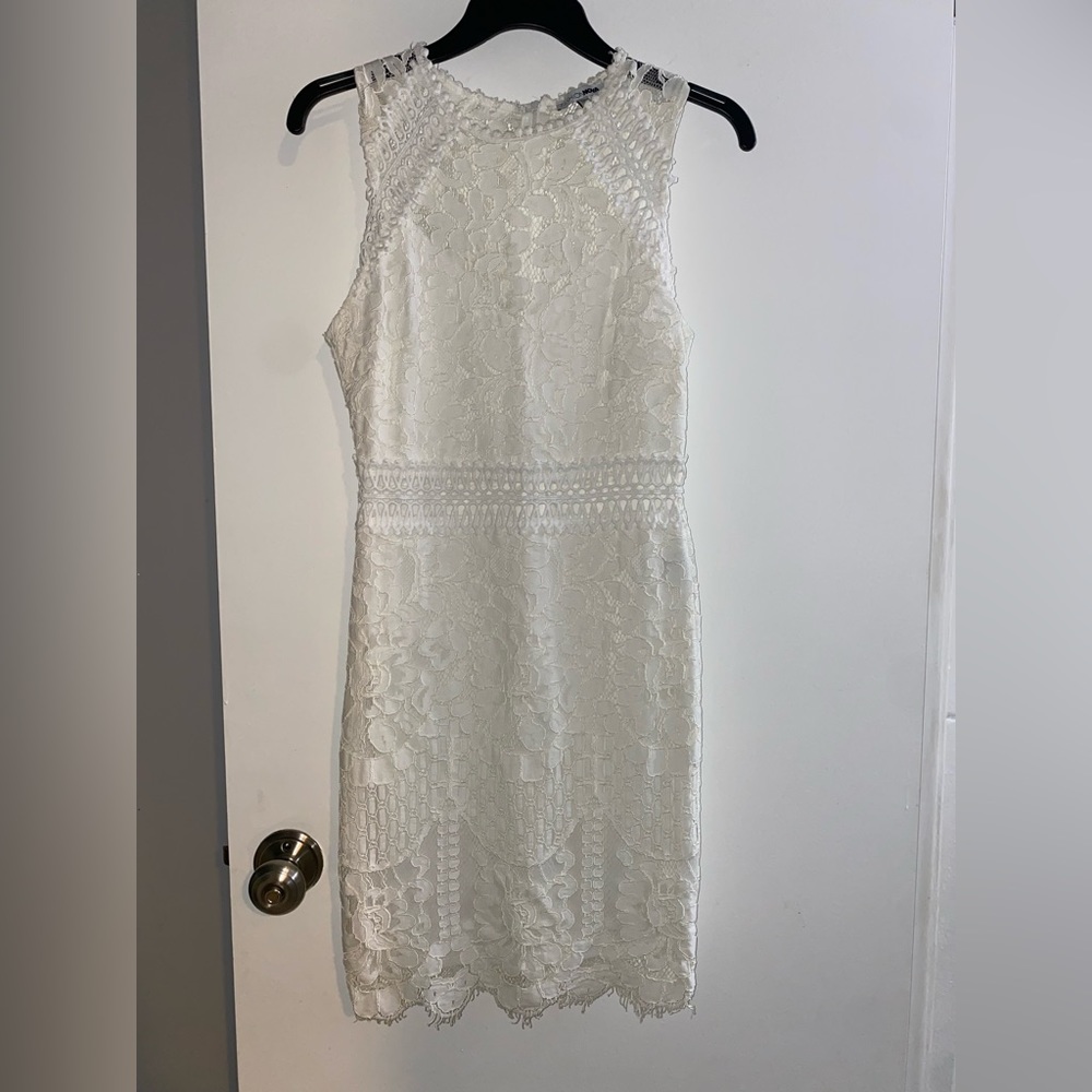 Lace white dress